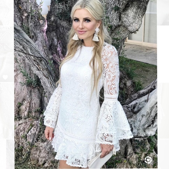 Alexis White Lace Dress - Picture 1 of 15